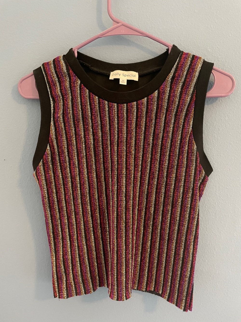 Pally Special Metallic Stripe Tank Top - Multicolor